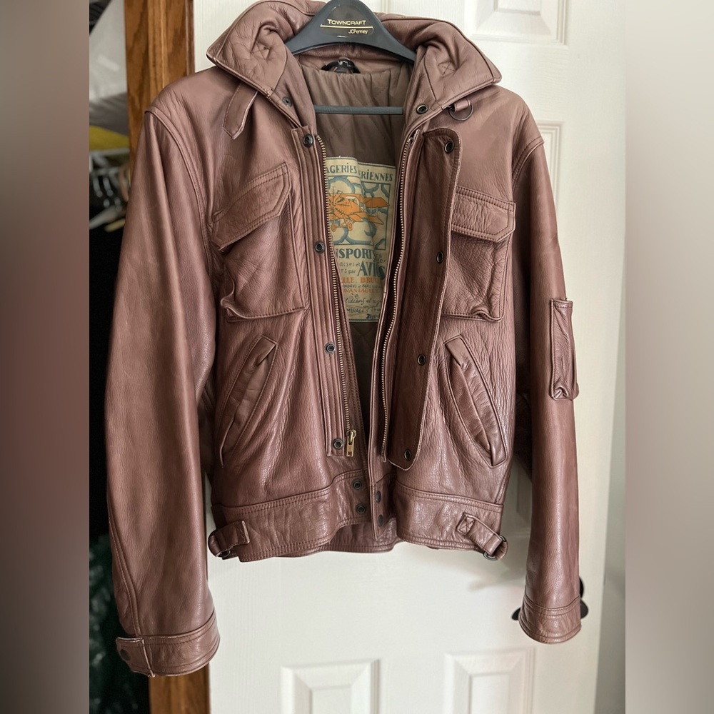 VINTAGE Leather Bomber Jacket